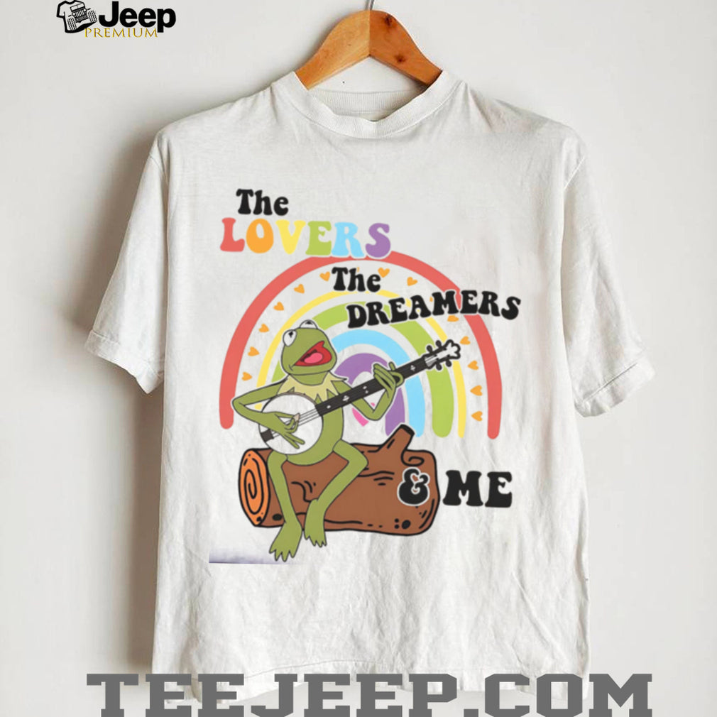 Kermit the Frog Rainbow Connection Lovers Dreamers Quote T Shirt