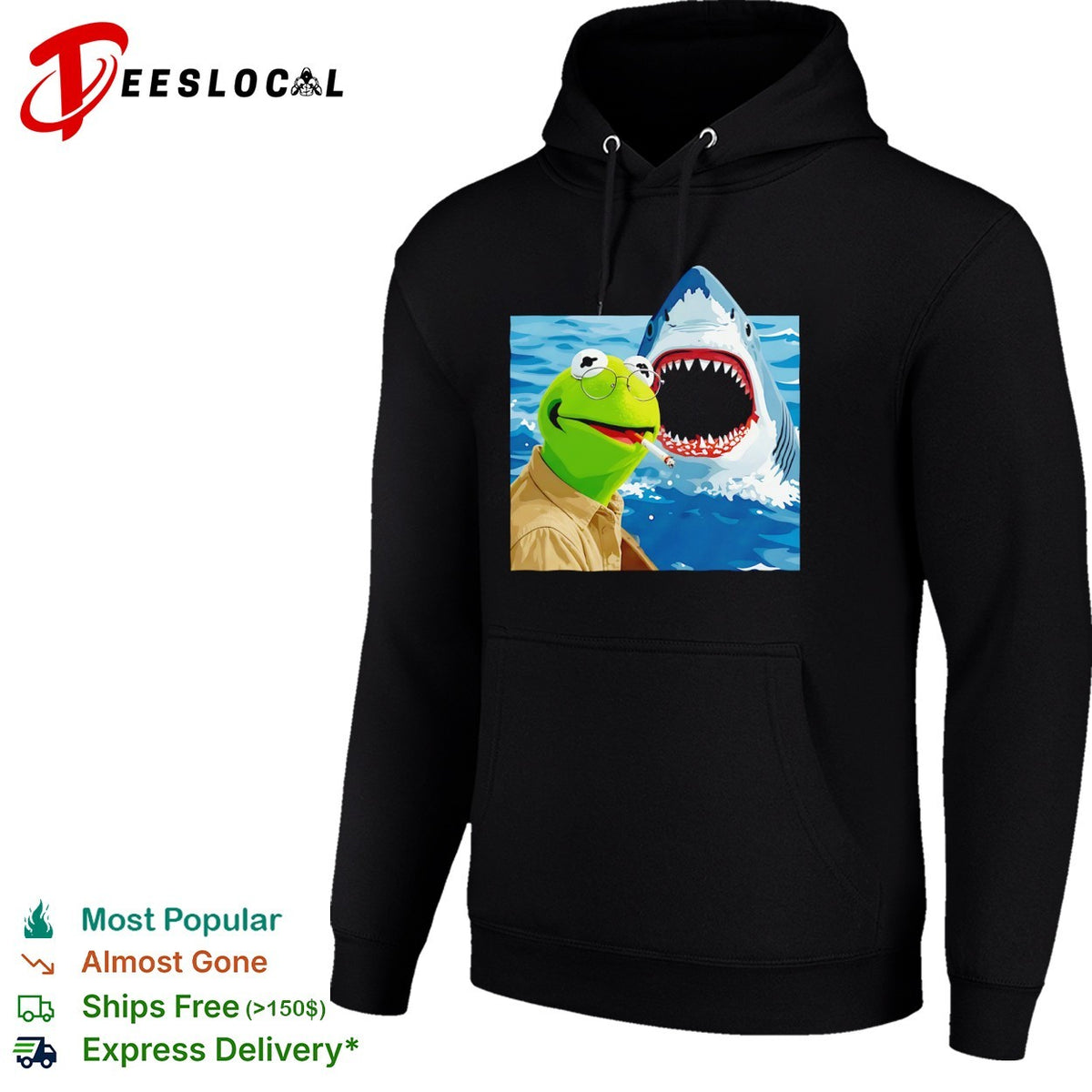 Kermit the Frog x Jaws Movie Shirt
