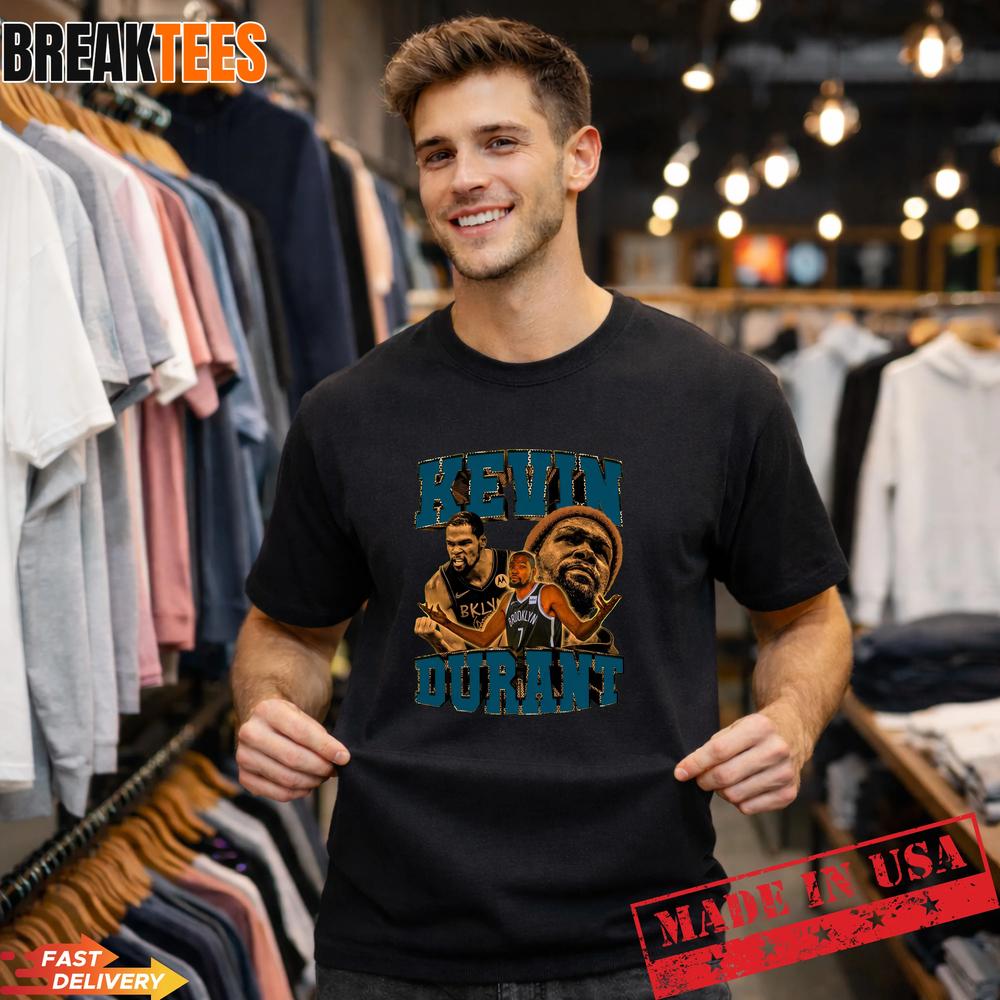 Kevin Durant Retro Basketball Fan Graphic T-Shirt
