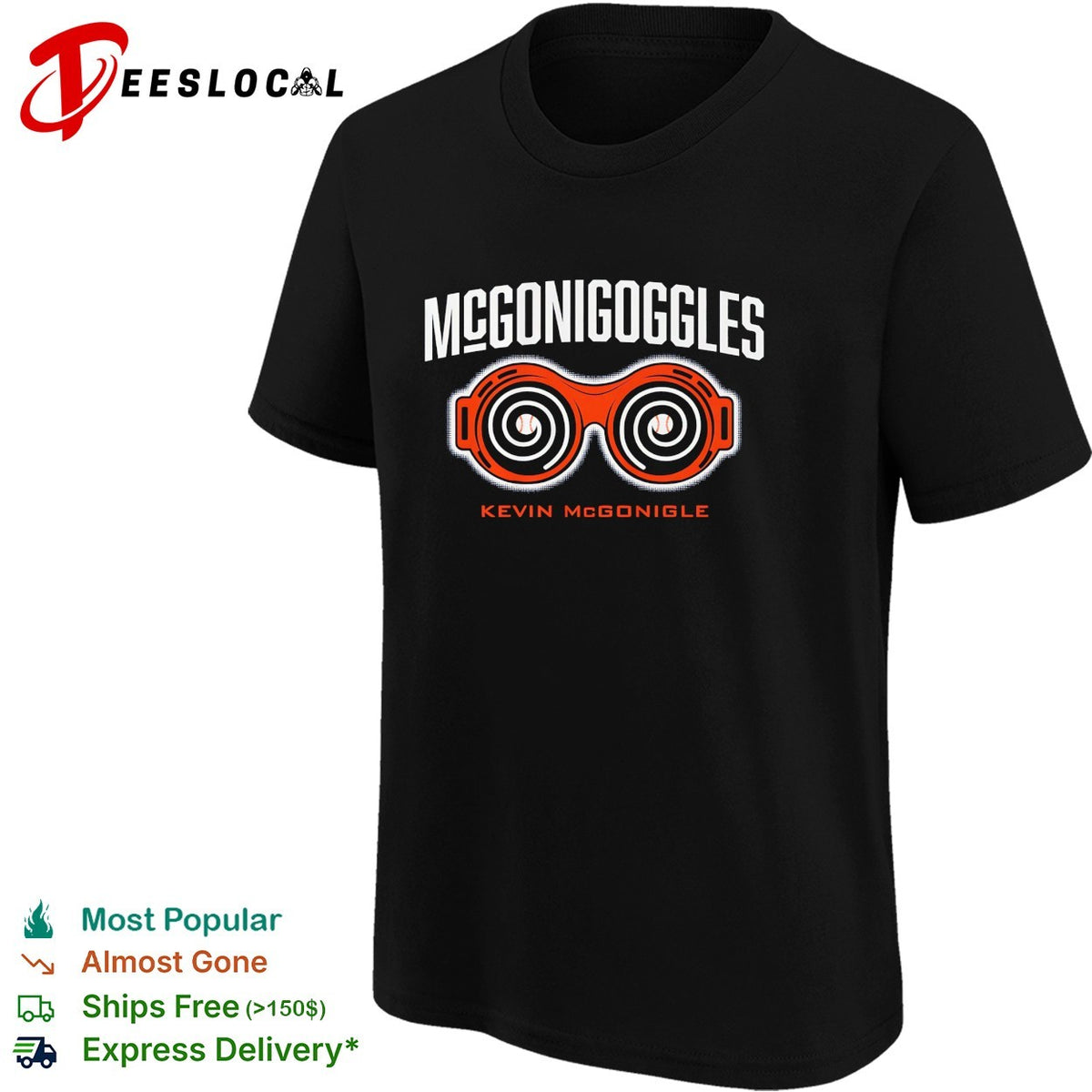 Kevin McGonigle Detroit Tigers baseball McGonigoggles shirt