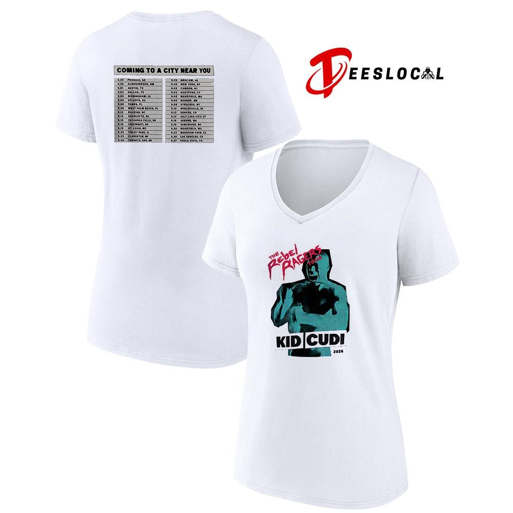 Kid Cudi The Rebel Ragers tour North America graphic shirt