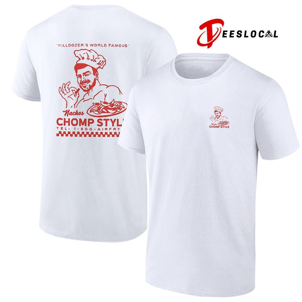 Killdozer’s world famous nachos chomp style graphic shirt