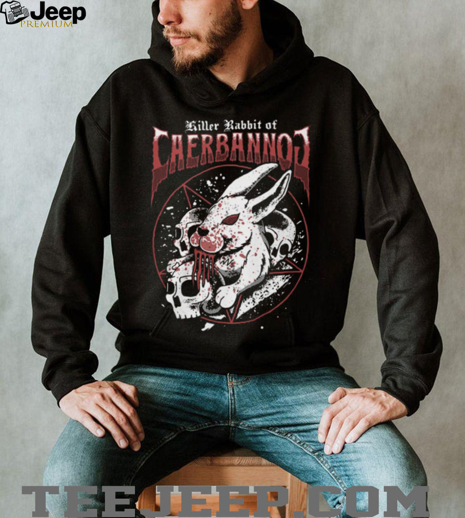 Killer Rabbit of Caerbannog Monty Python Holy Grail Metal Style Graphic T Shirt