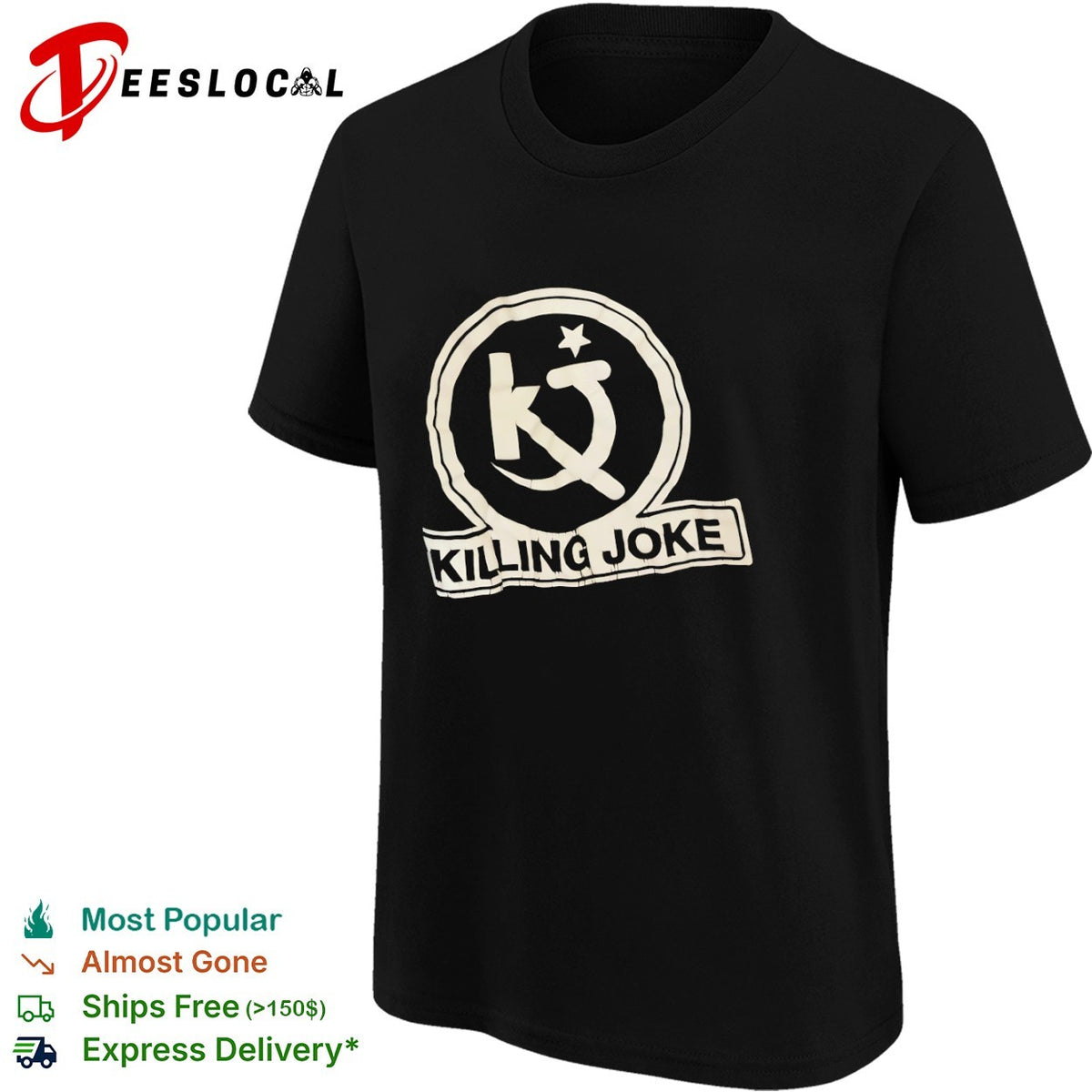 Killing Joke KJ logo hammer and sickle star shirt