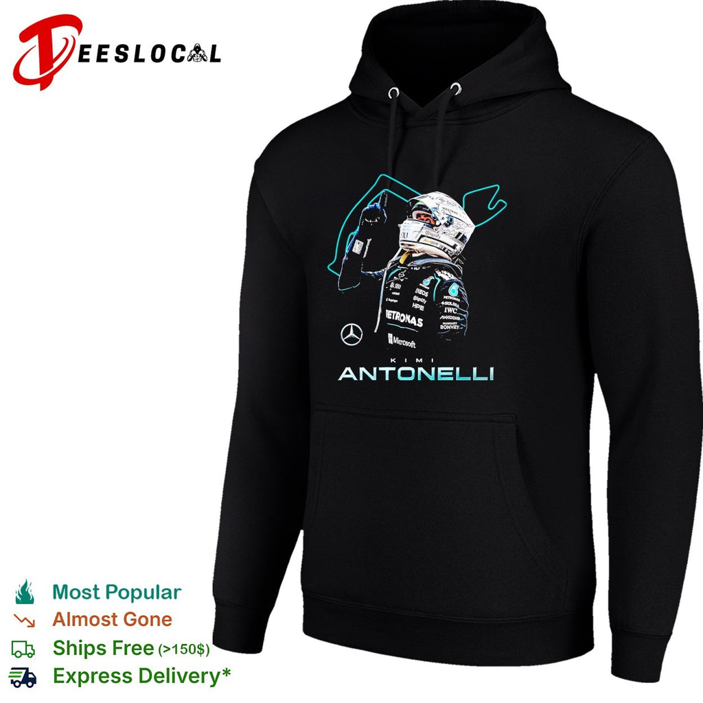 Kimi Antonelli Mercedes AMG Petronas Formula 1 Racing Team portrait fan art shirt