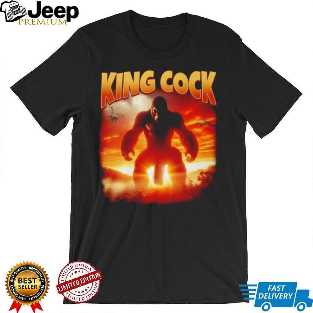 King Cock Gorilla Kaiju Sunset Parody Movie Poster T Shirt