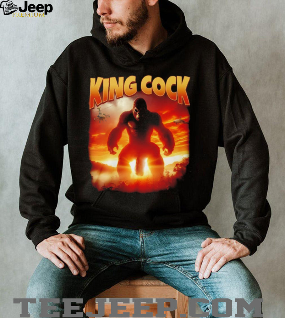 King Cock Gorilla Kaiju Sunset Parody Movie Poster T Shirt