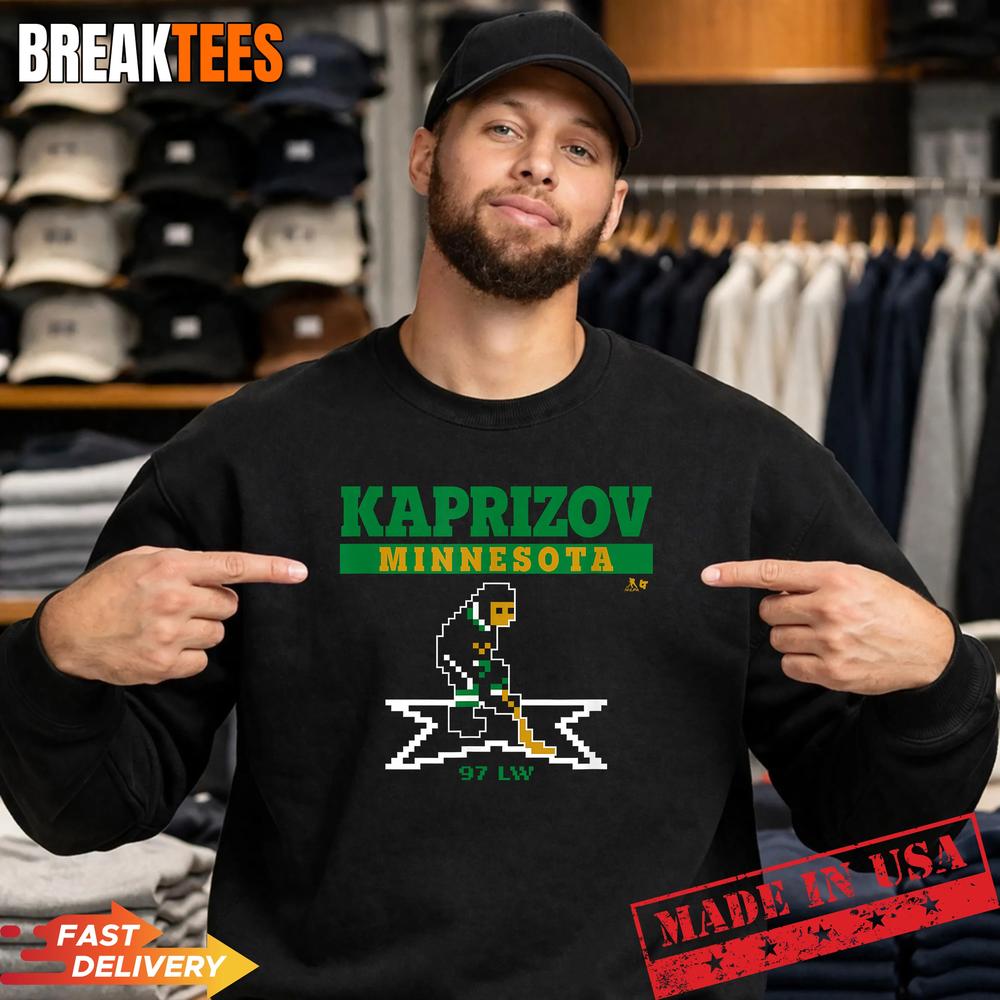 Kirill Kaprizov Minnesota Hockey Retro T-Shirt