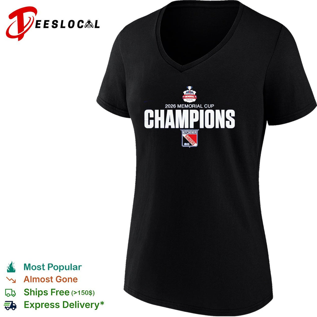 Kitchener Rangers 2026 Memorial Cup Champions Kelowna OHL Hockey Team Fan Shirt