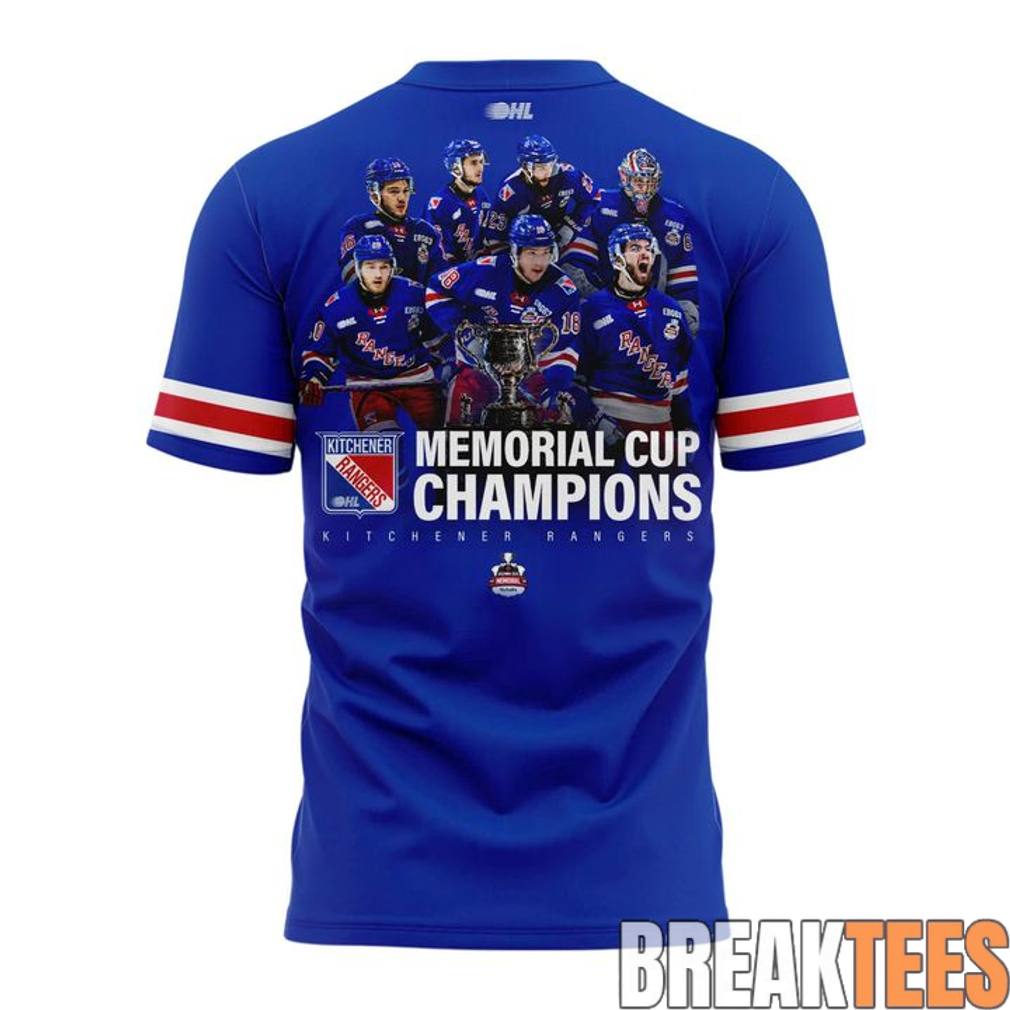 Kitchener Rangers 2026 Memorial Cup Champions Shirt