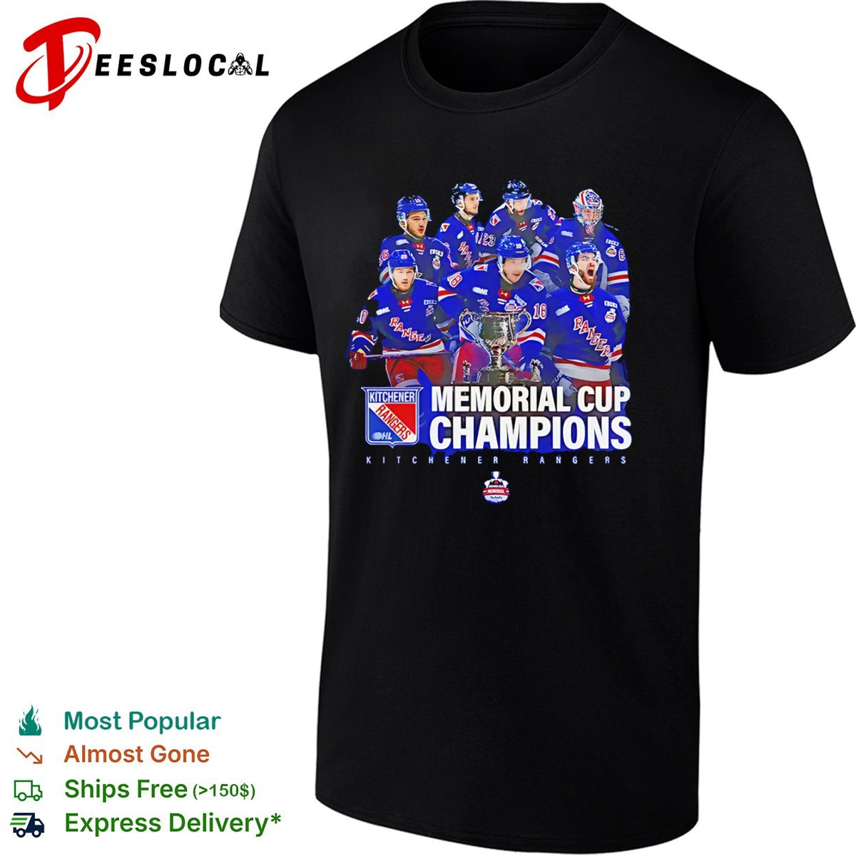 Kitchener Rangers Memorial Cup Champions team players OHL hockey shirt