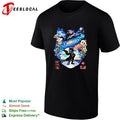 Kitsune fox galaxy cosmic Japanese street art anime shirt