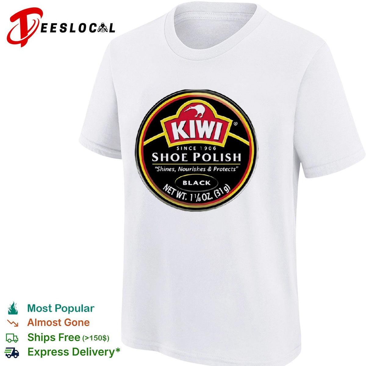 Kiwi Shoe Polish Since 1906 Shines Nourishes shirt