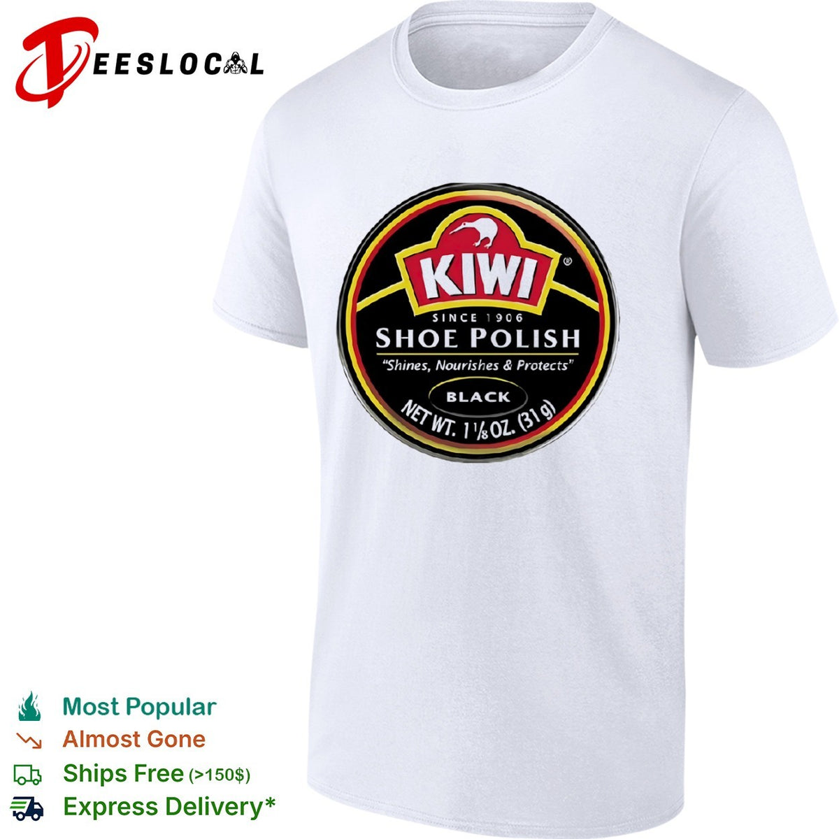 Kiwi Shoe Polish Since 1906 Shines Nourishes shirt