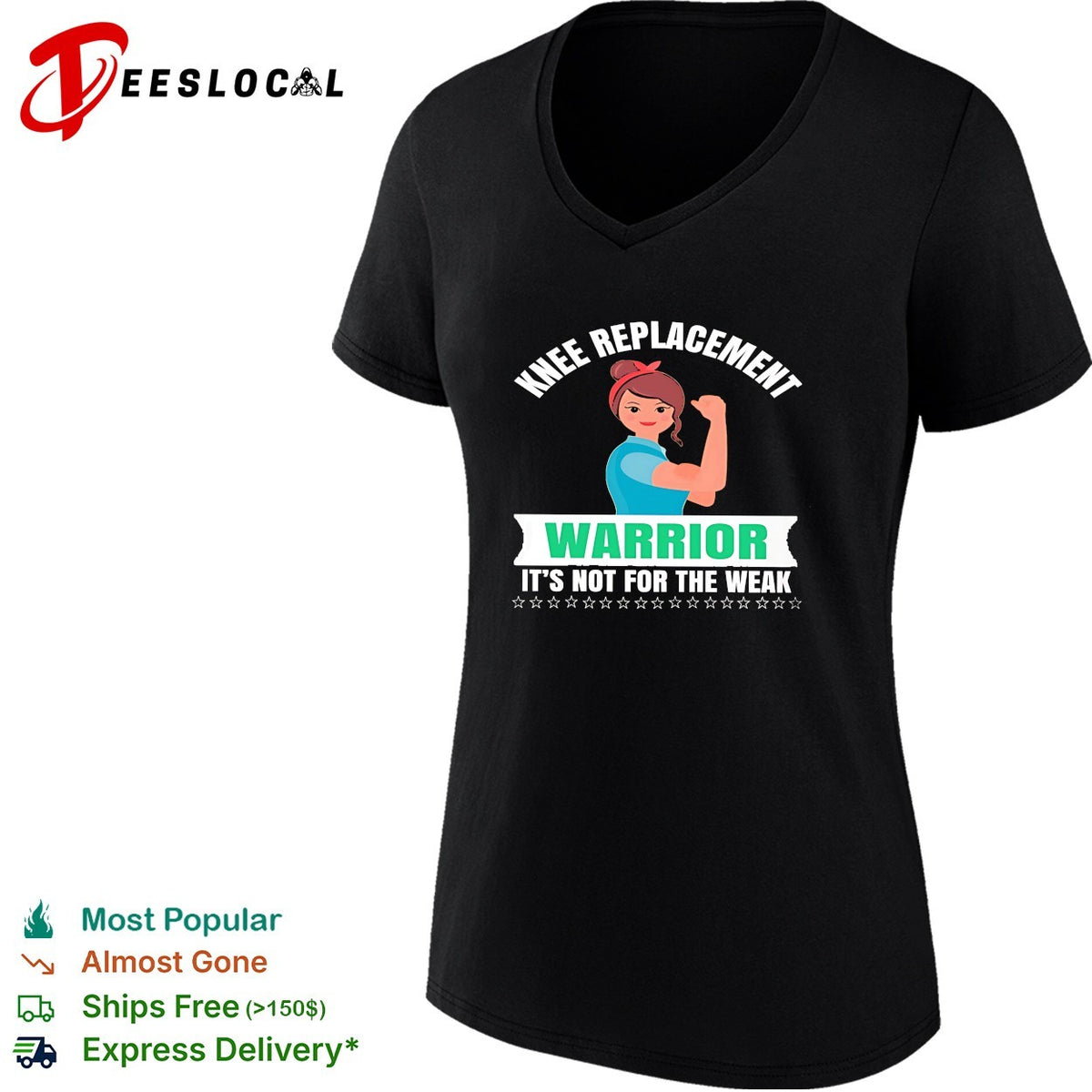 Knee replacement warrior it is not for the weak recovery surgery medical shirt