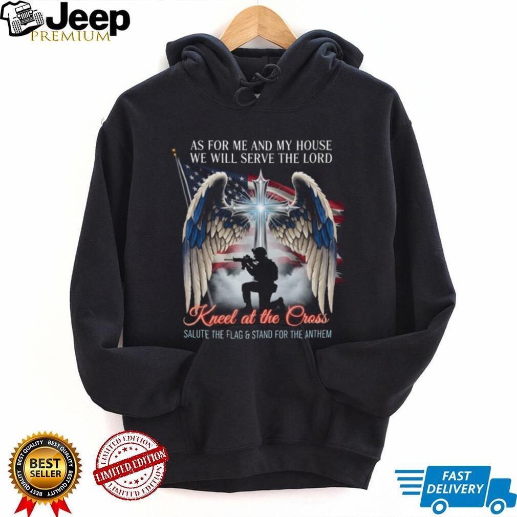 Kneel At The Cross Salute The Flag Christian Patriot T Shirt