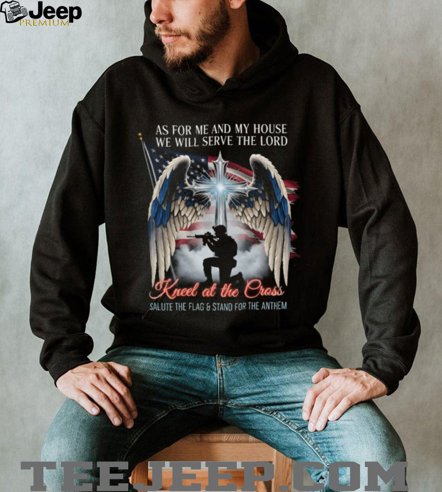 Kneel At The Cross Salute The Flag Christian Patriot T Shirt