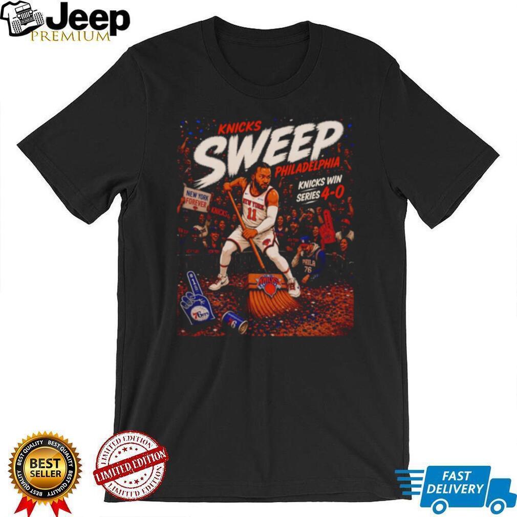 Knicks Sweep Philadelphia 4 0 T Shirt Jalen Brunson Playoff Victory