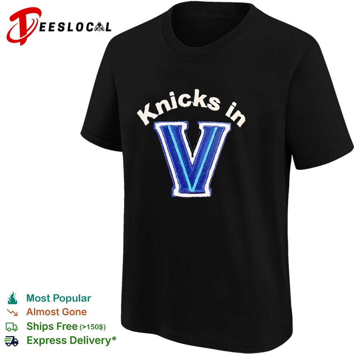 Knicks in V Villanova shirt