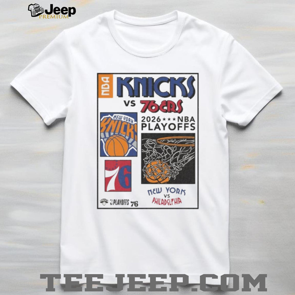 Knicks vs 76ers 2026 NBA Playoffs Matchup Graphic T Shirt