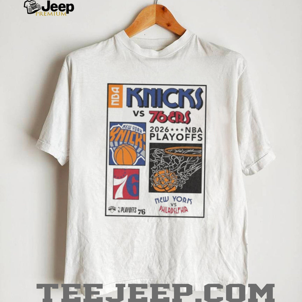 Knicks vs 76ers 2026 NBA Playoffs Matchup Graphic T Shirt