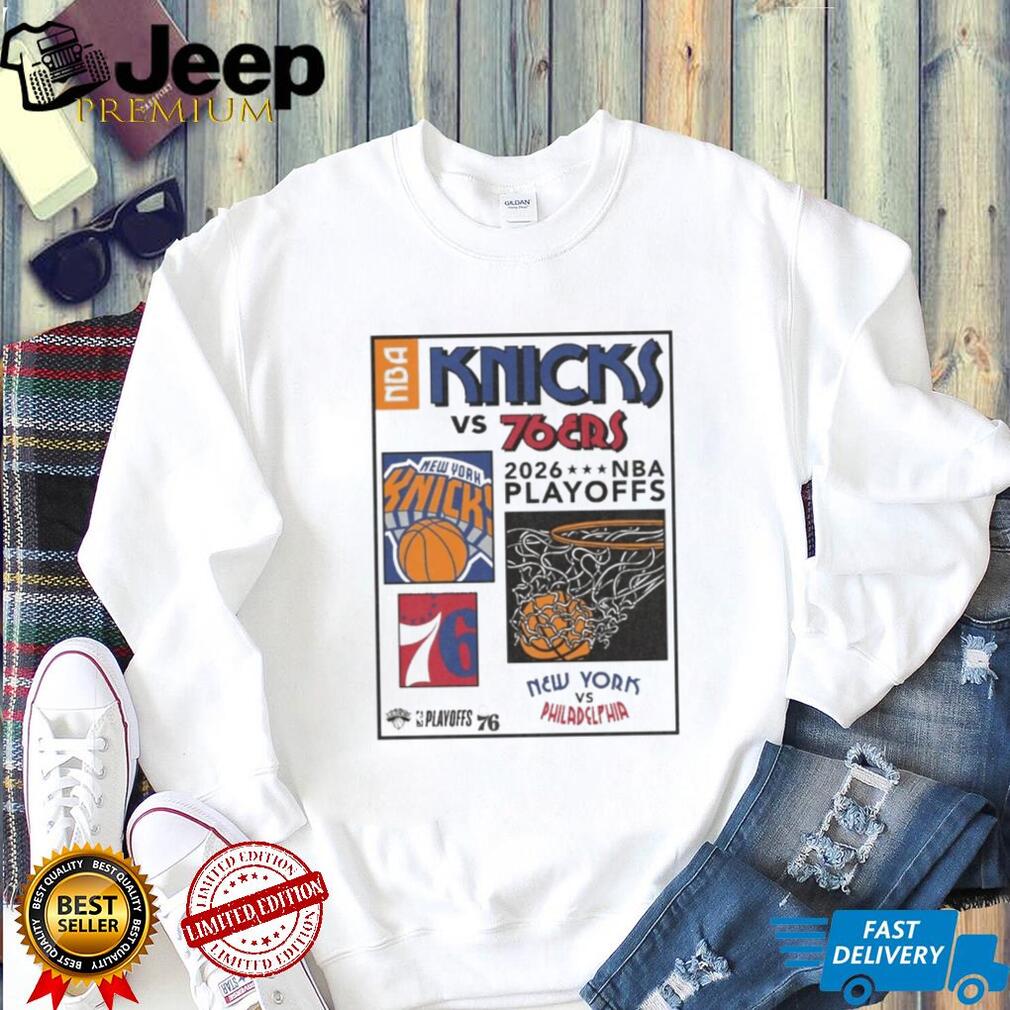Knicks vs 76ers 2026 NBA Playoffs Matchup Graphic T Shirt