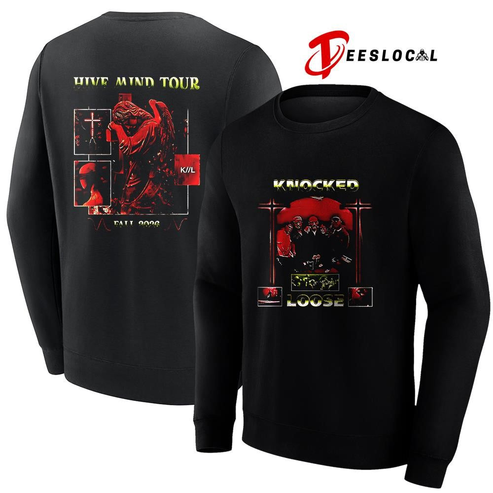 Knocked Loose Hive Mind tour fall 2026 graphic shirt