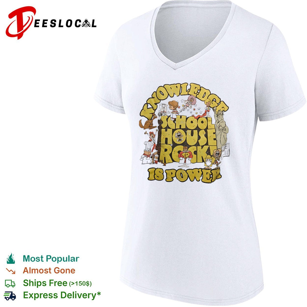 Knowledge is Power Characters ABC 1970s Educational TV show shirt