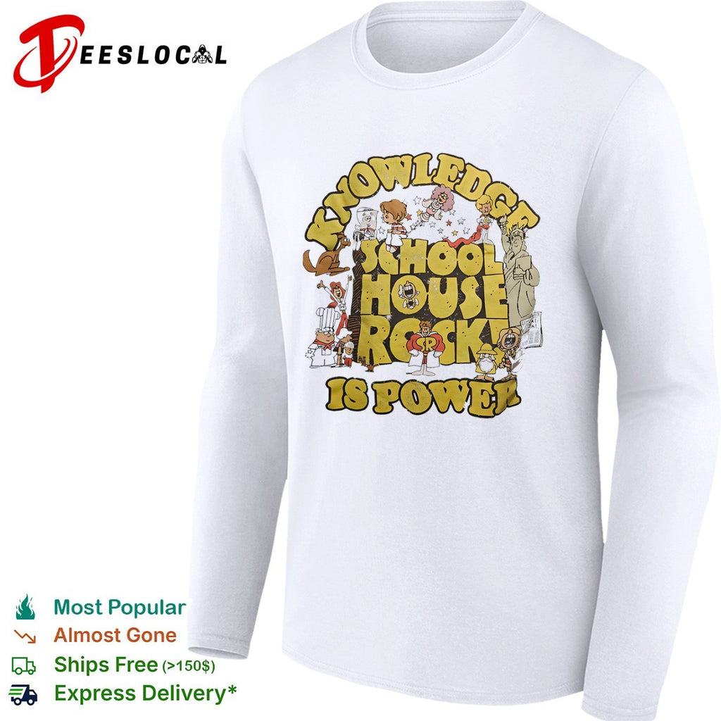 Knowledge is Power Characters ABC 1970s Educational TV show shirt