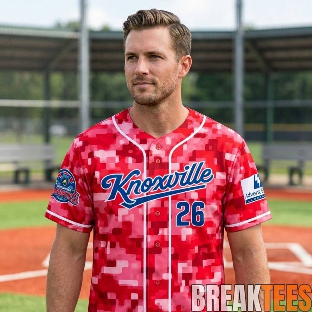 Knoxville Smokies 2026 Camo Baseball Jersey