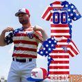Knoxville Smokies 2026 Independence Day America Flag Custom Baseball Jersey