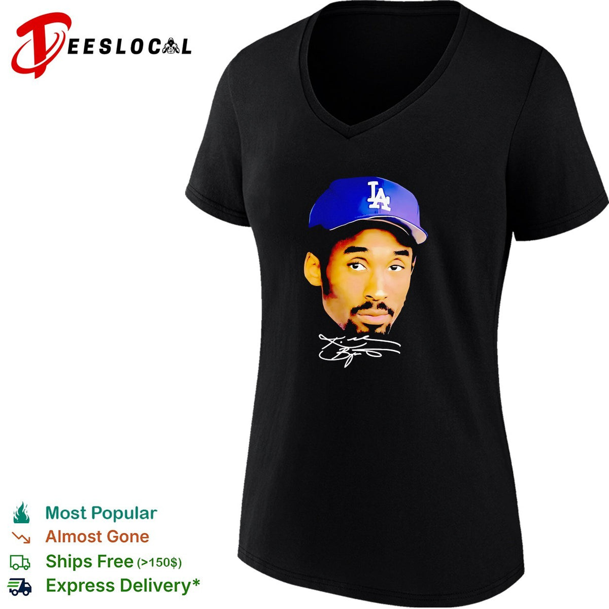 Kobe Bryant Los Angeles Dodgers Los Angeles Lakers NBA signature autograph shirt