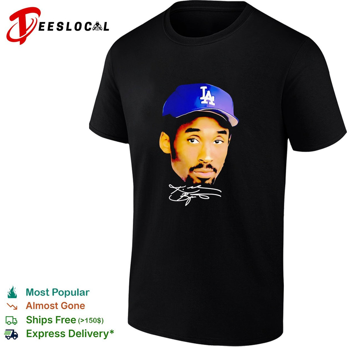 Kobe Bryant Los Angeles Dodgers Los Angeles Lakers NBA signature autograph shirt