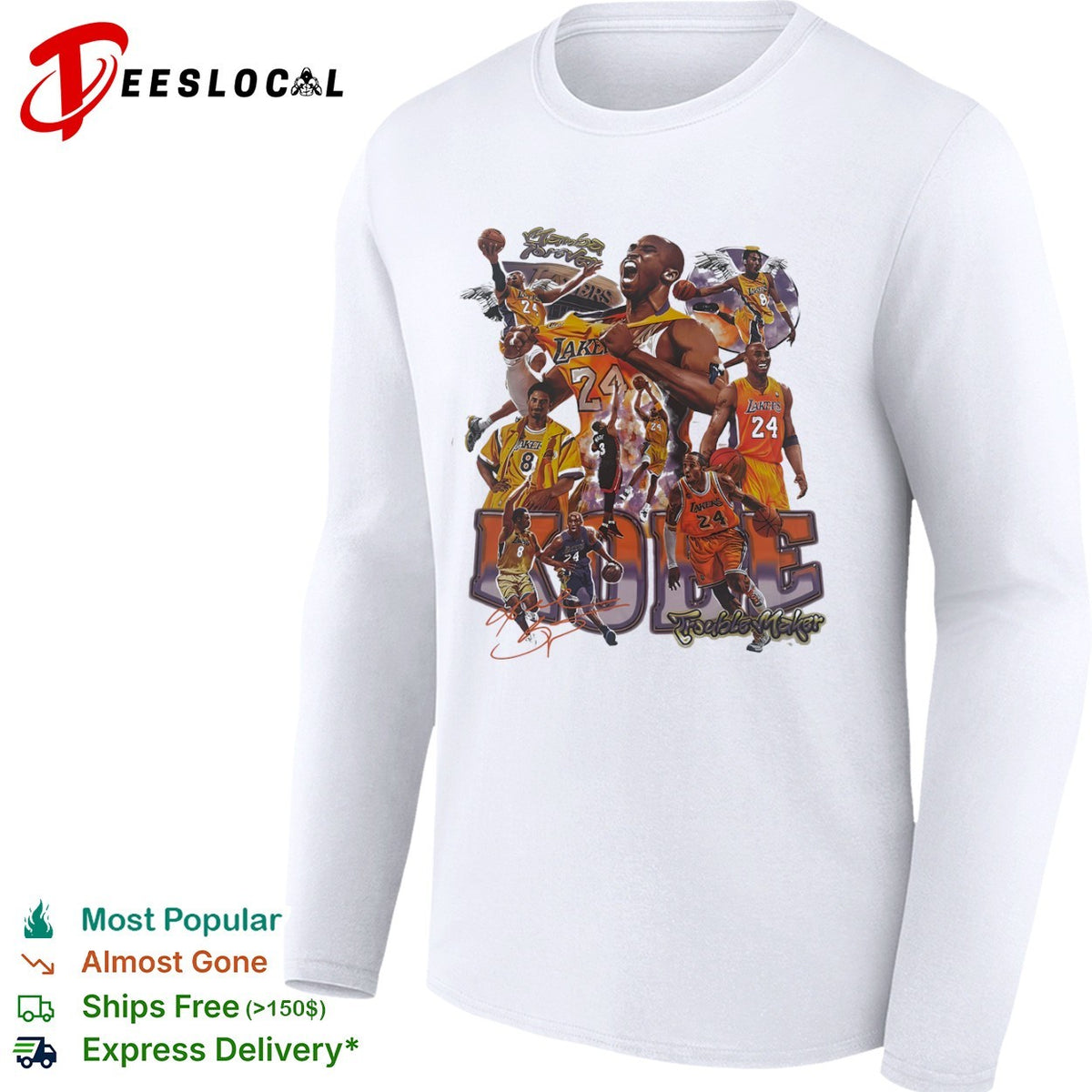 Kobe Bryant Los Angeles Lakers NBA Mamba Forever Kobe TroubleMaker shirt