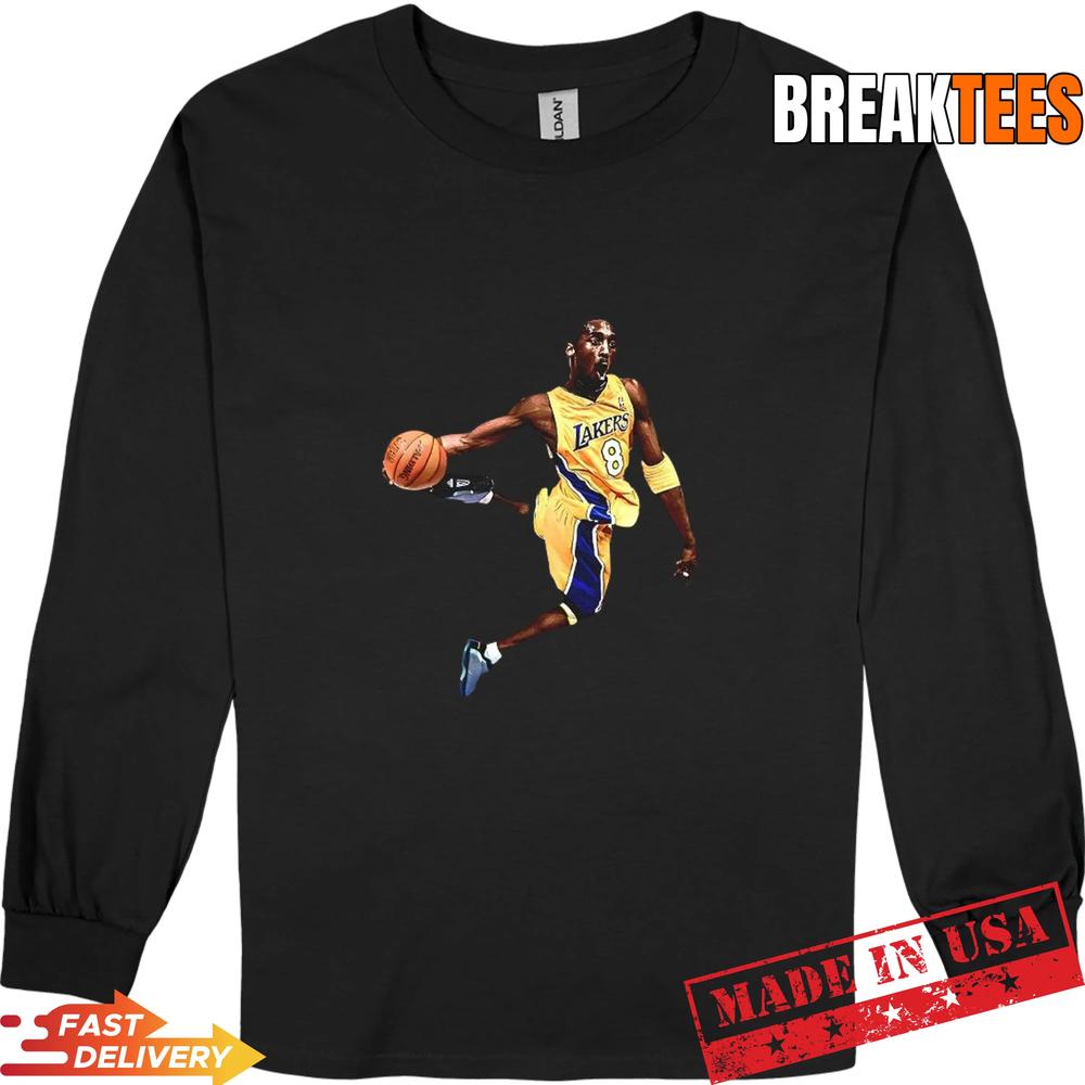 Kobe Bryant Los Angeles Lakers NBA legendary slam dunk T-Shirt