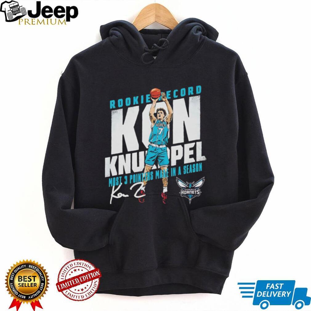 Kon Knueppel Charlotte Hornets Rookie Record 3 Pointers Basketball Shirt