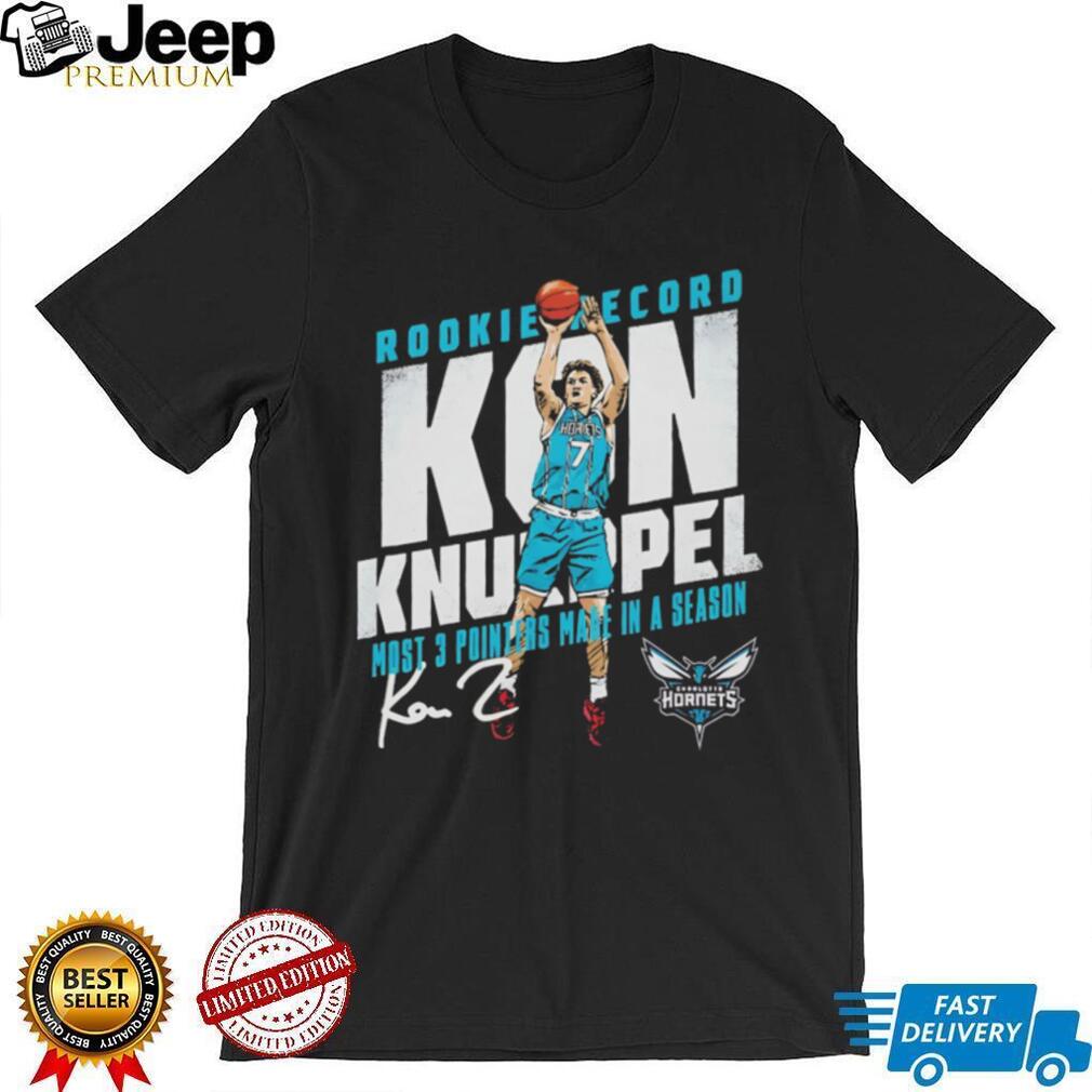 Kon Knueppel Charlotte Hornets Rookie Record 3 Pointers Basketball Shirt