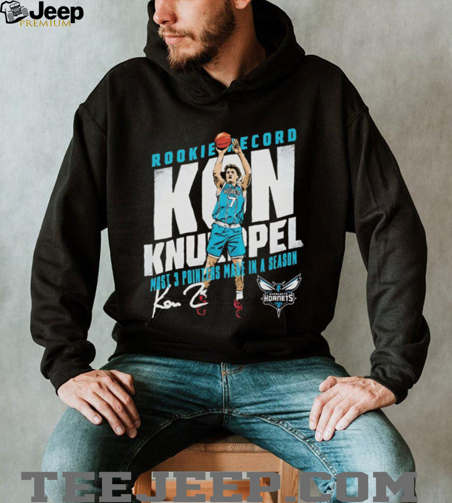 Kon Knueppel Charlotte Hornets Rookie Record 3 Pointers Basketball Shirt