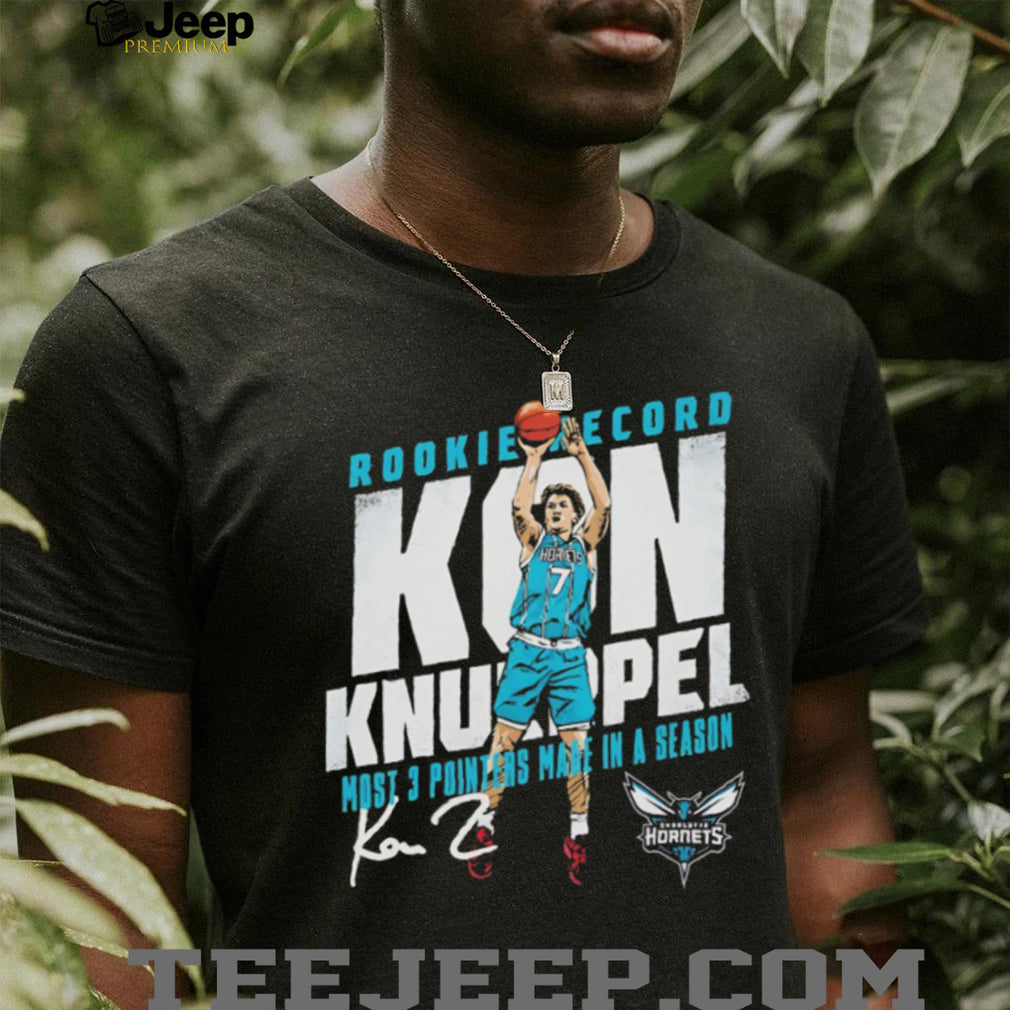 Kon Knueppel Charlotte Hornets Rookie Record 3 Pointers Basketball Shirt