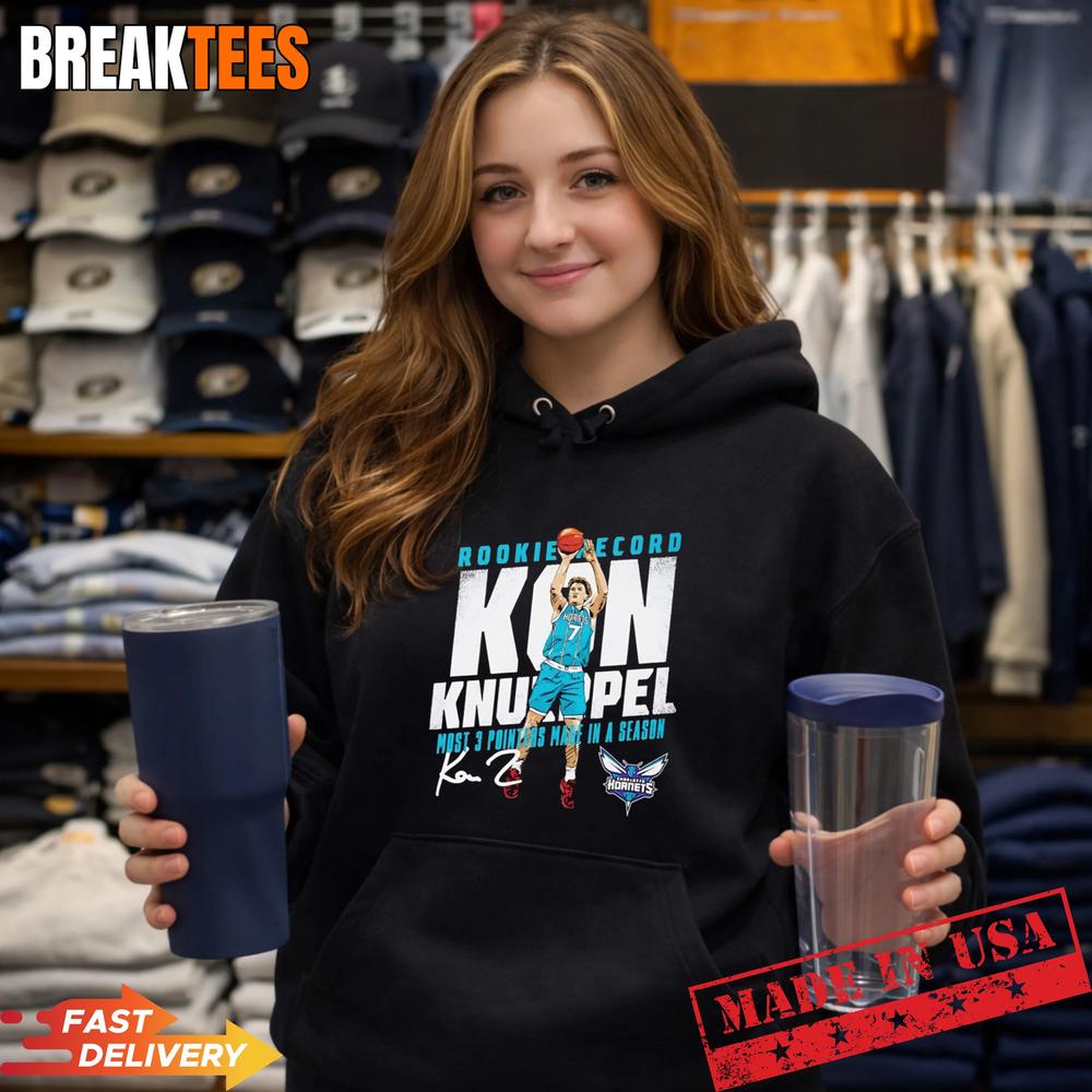 Kon Knueppel most 3 pointers made in a season Charlotte Hornets basketball Shirt