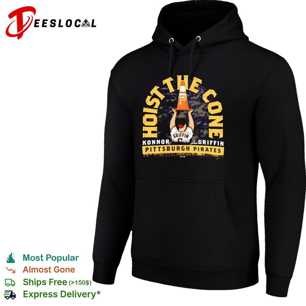 Konnor Griffin Pittsburgh Pirates MLB Hoist the Cone parody player signature shirt