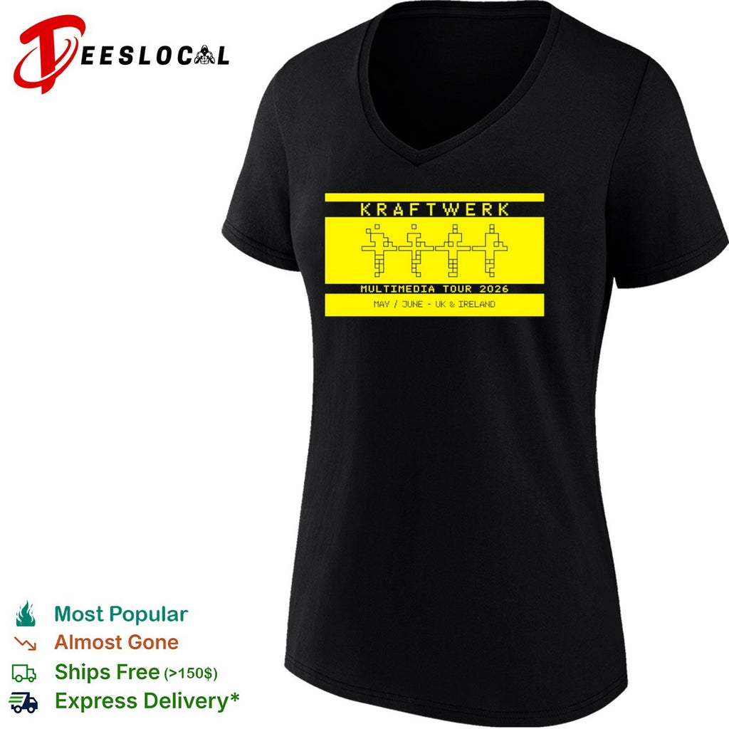 Kraftwerk Multimedia Tour 2026 May June UK Ireland Music Electronic Band tour shirt