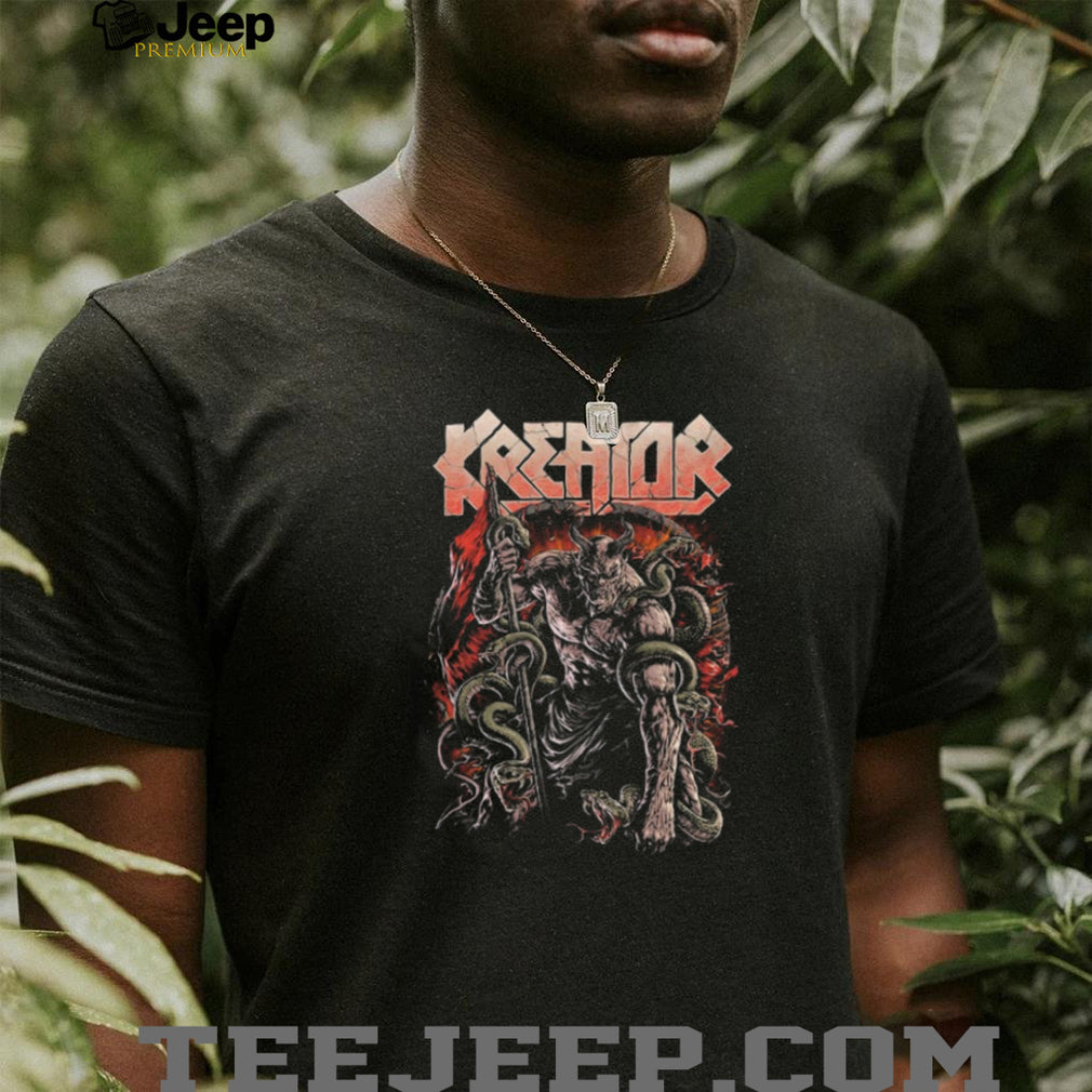 Kreator Demon Snake Charmer Staff Battle Thrash Metal T Shirt