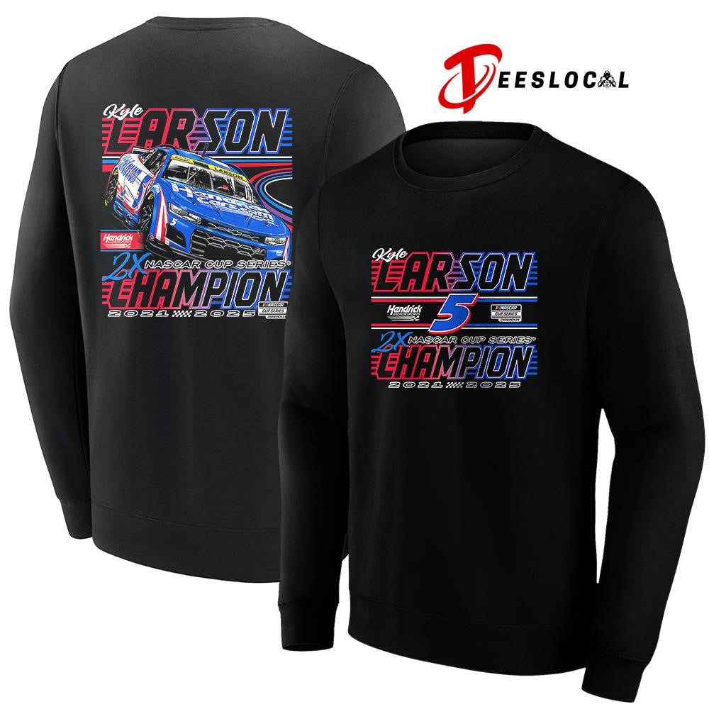 Kyle Larson Hendrick Motorsports Team collection NASCAR Cup Series champion car racing graphic shirt