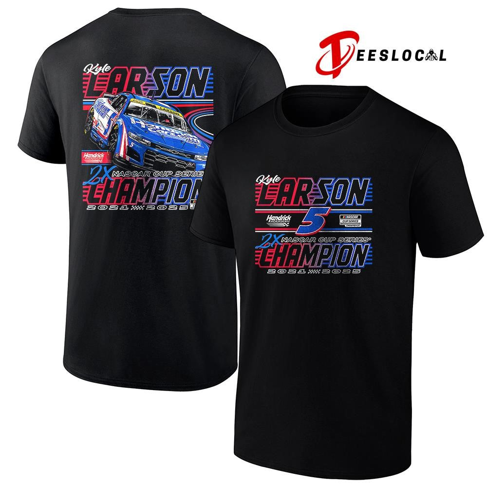 Kyle Larson Hendrick Motorsports Team collection NASCAR Cup Series champion car racing graphic shirt