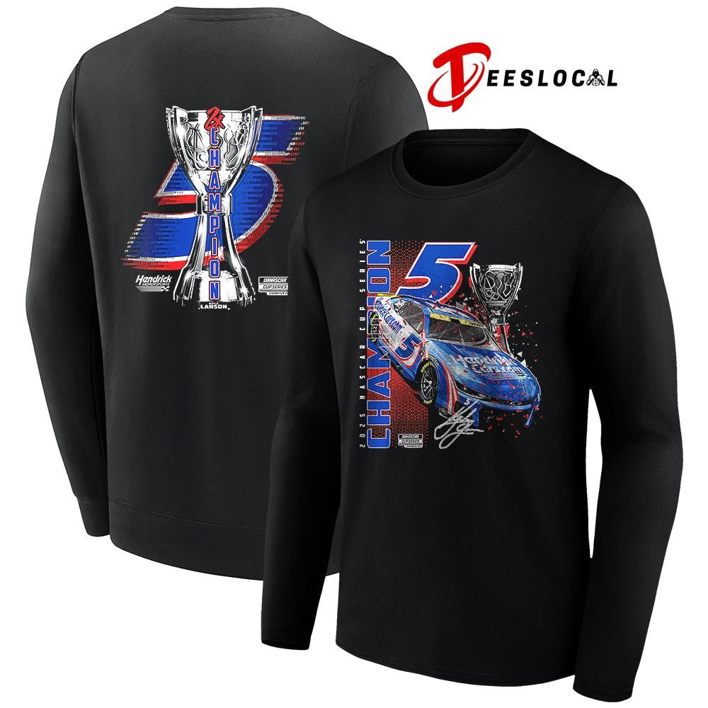 Kyle Larson Hendrick Motorsports Team collection NASCAR Cup Series champion signature shirt