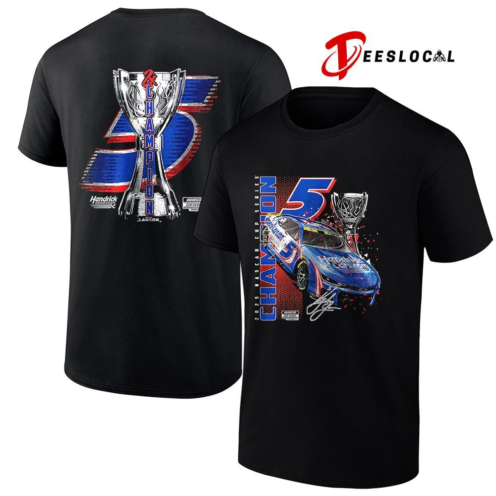 Kyle Larson Hendrick Motorsports Team collection NASCAR Cup Series champion signature shirt