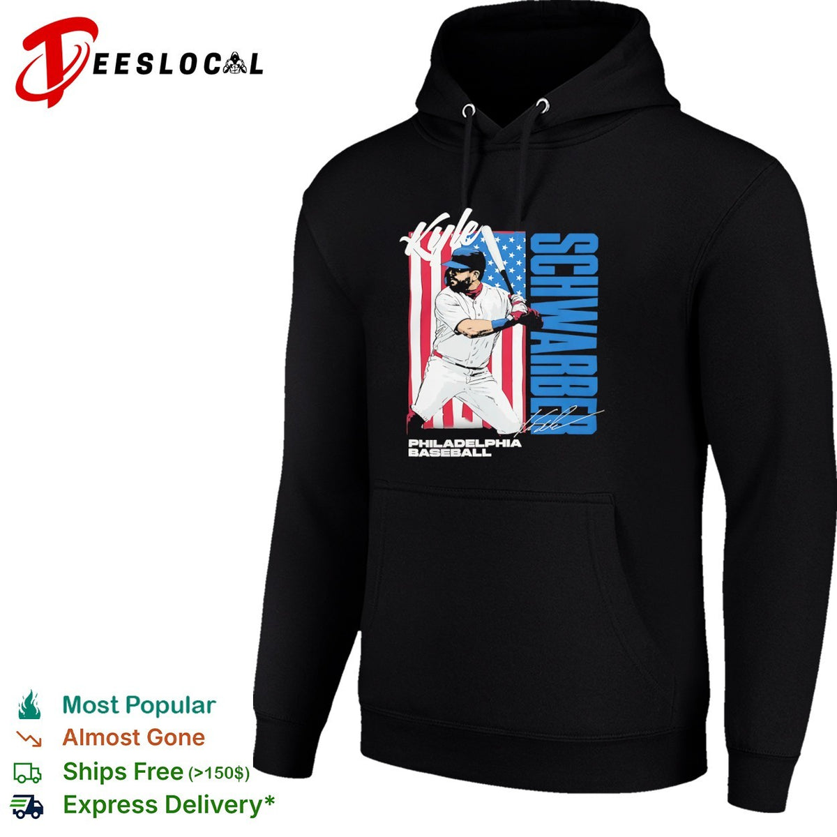 Kyle Schwarber Philadelphia Baseball MLB American Flag Player shirt