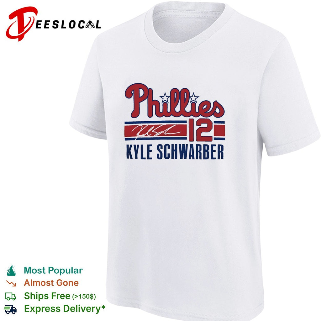 Kyle Schwarber Philadelphia Phillies 12 Signature Phillies shirt