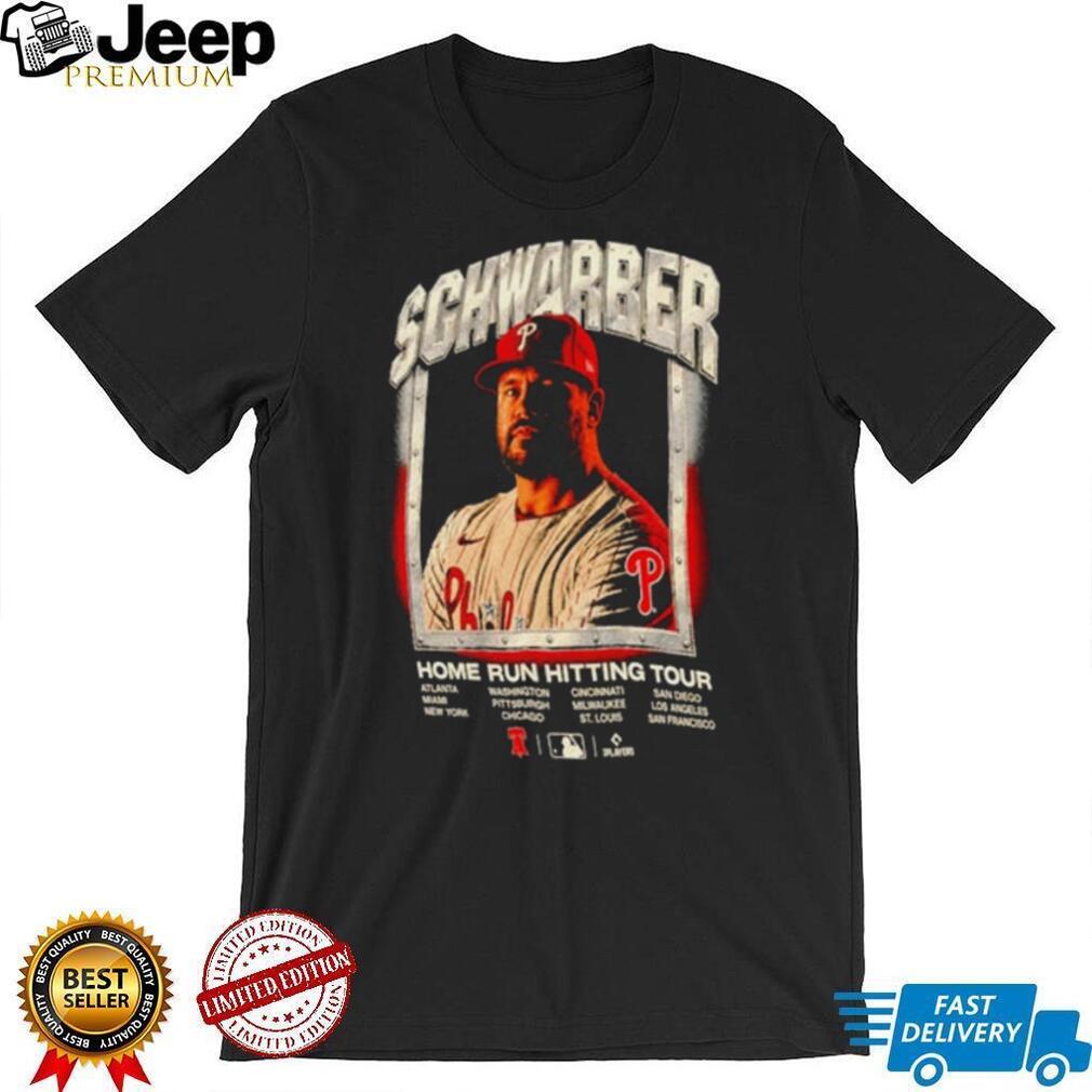 Kyle Schwarber Philadelphia Phillies Home Run Hitting Tour shirt